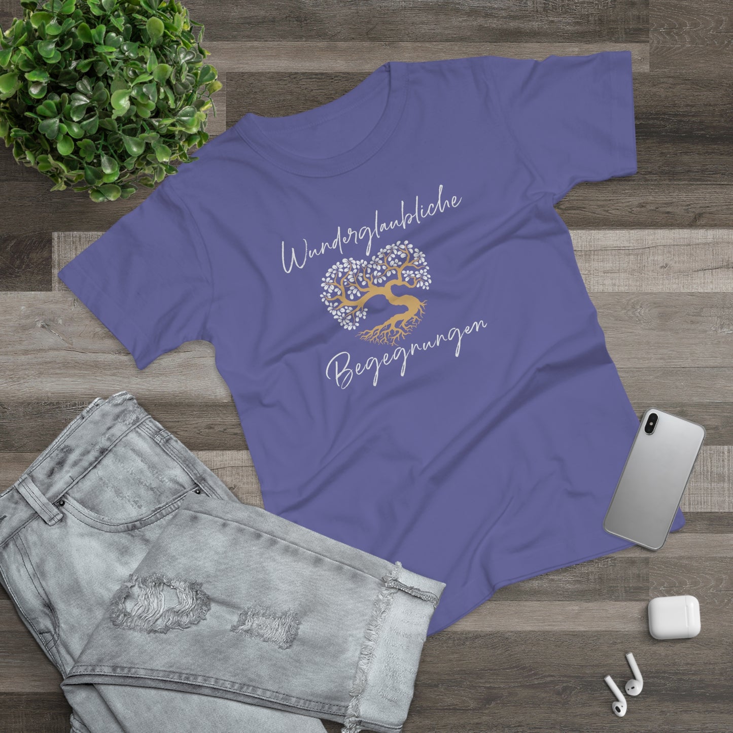 T-Shirt Frauen Single Jersey "Wunderglaubliche Begegnungen"