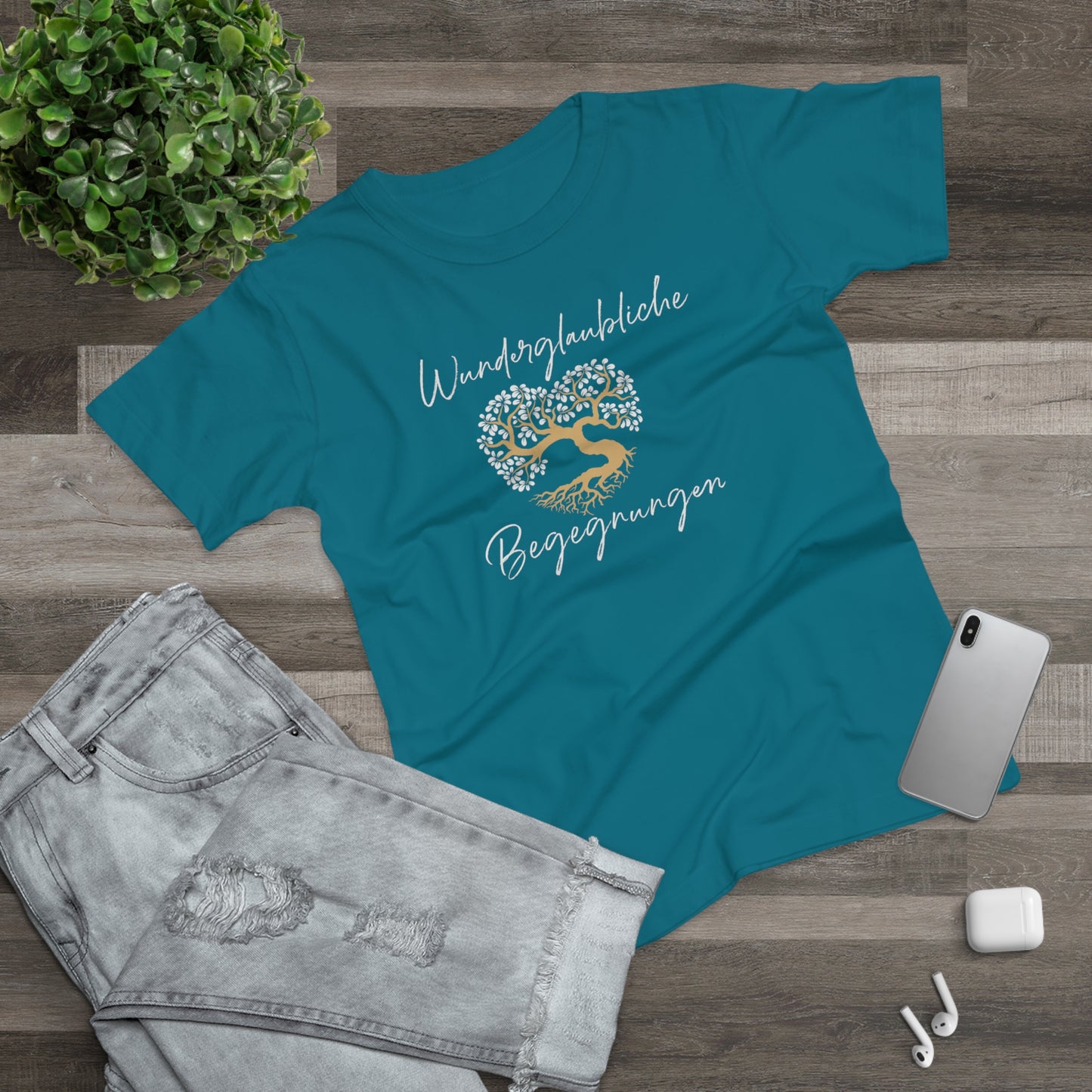 T-Shirt Frauen Single Jersey "Wunderglaubliche Begegnungen"