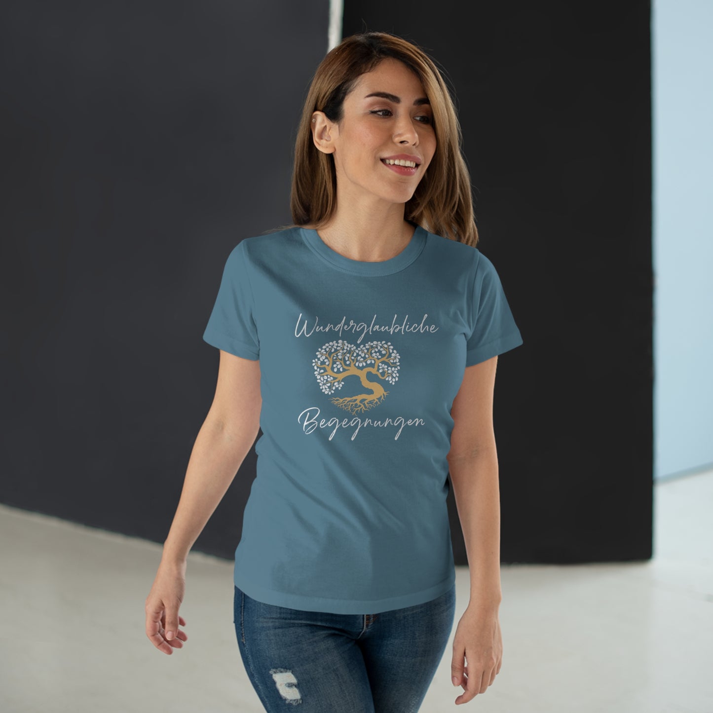 T-Shirt Frauen Single Jersey "Wunderglaubliche Begegnungen"