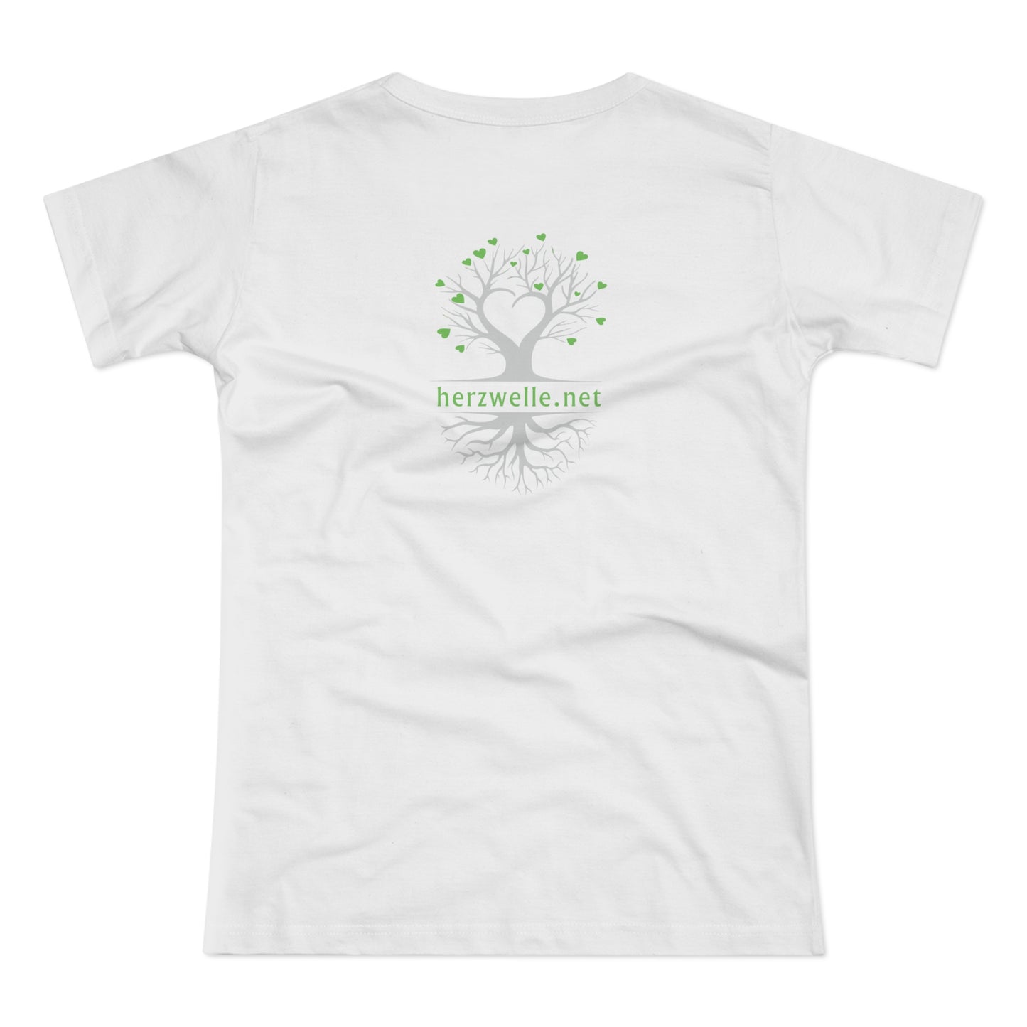 T-Shirt Frauen Single Jersey "Herzwelle - Herzbaum"
