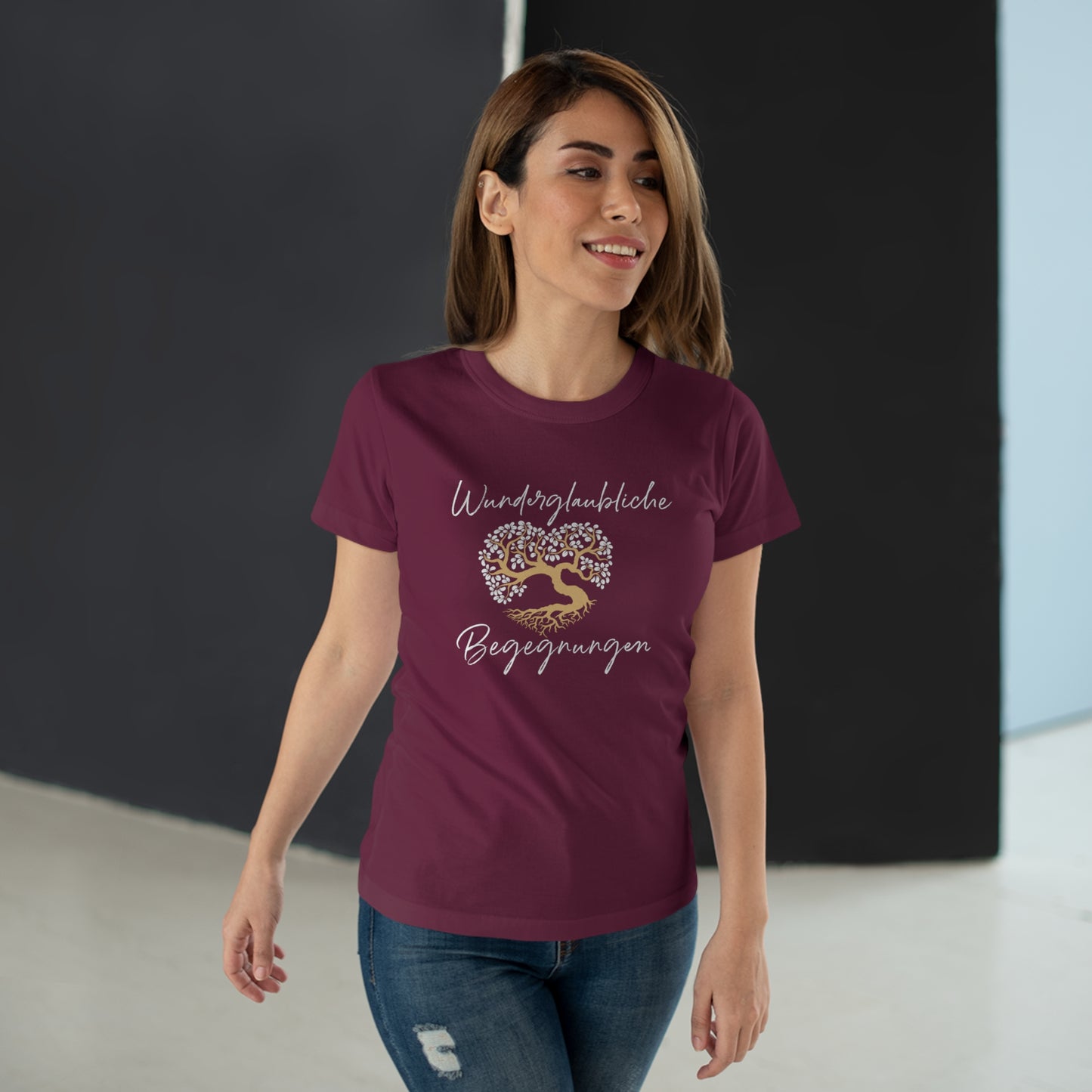 T-Shirt Frauen Single Jersey "Wunderglaubliche Begegnungen"