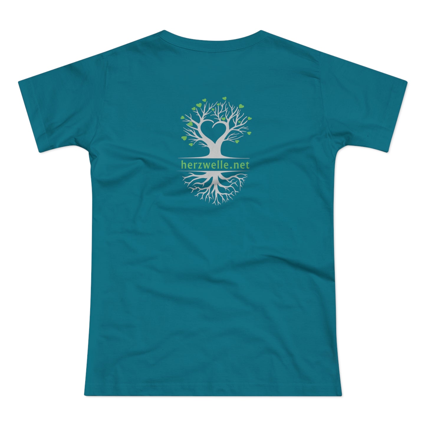 T-Shirt Frauen Single Jersey "Herzwelle - Herzbaum"
