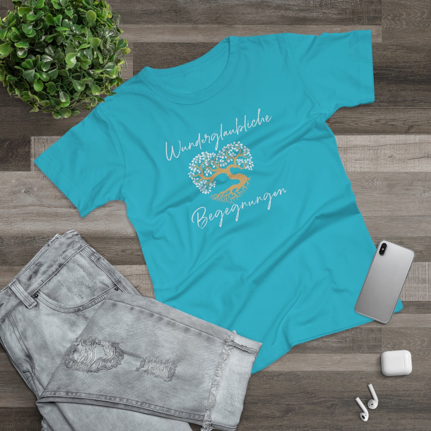T-Shirt Frauen Single Jersey "Wunderglaubliche Begegnungen"