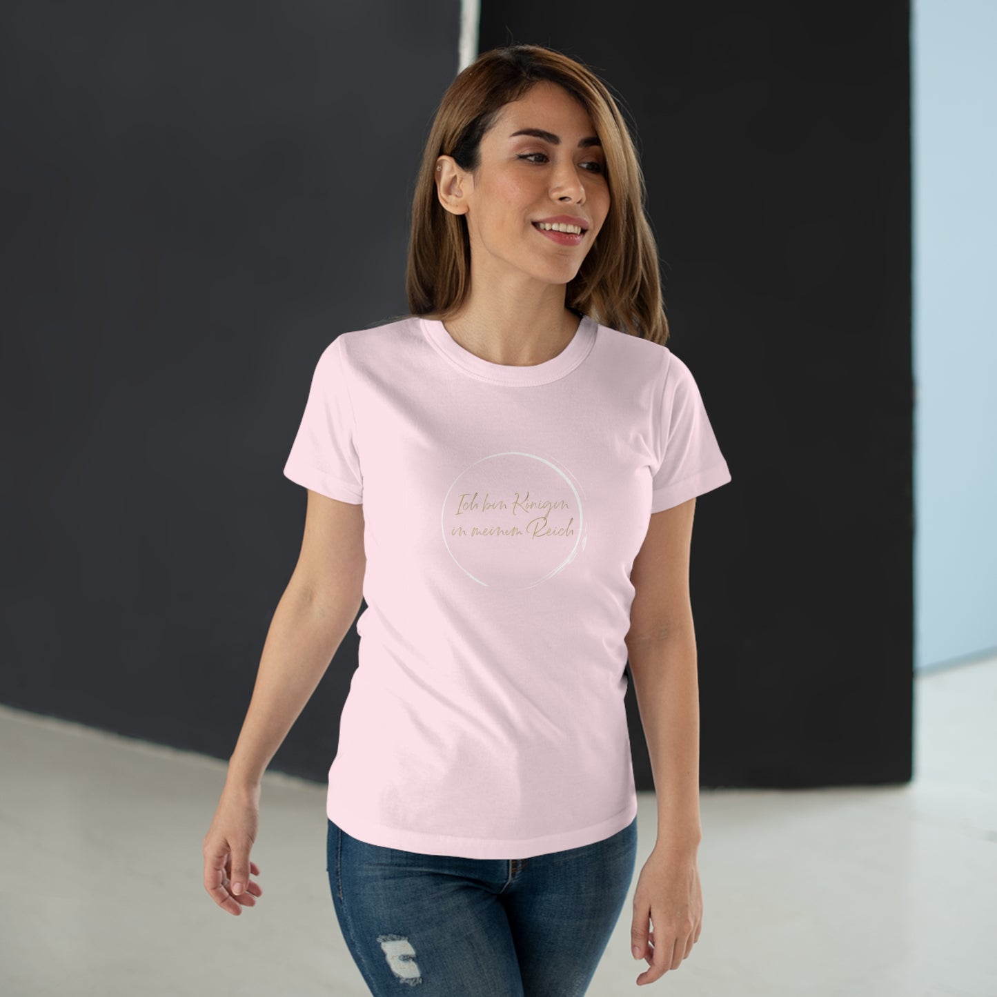 T-Shirt Frauen Single Jersey "Königin in meinem Reich"