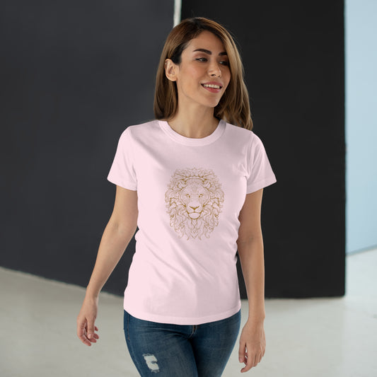 T-Shirt  Frauen Single Jersey "Löwenkopf"
