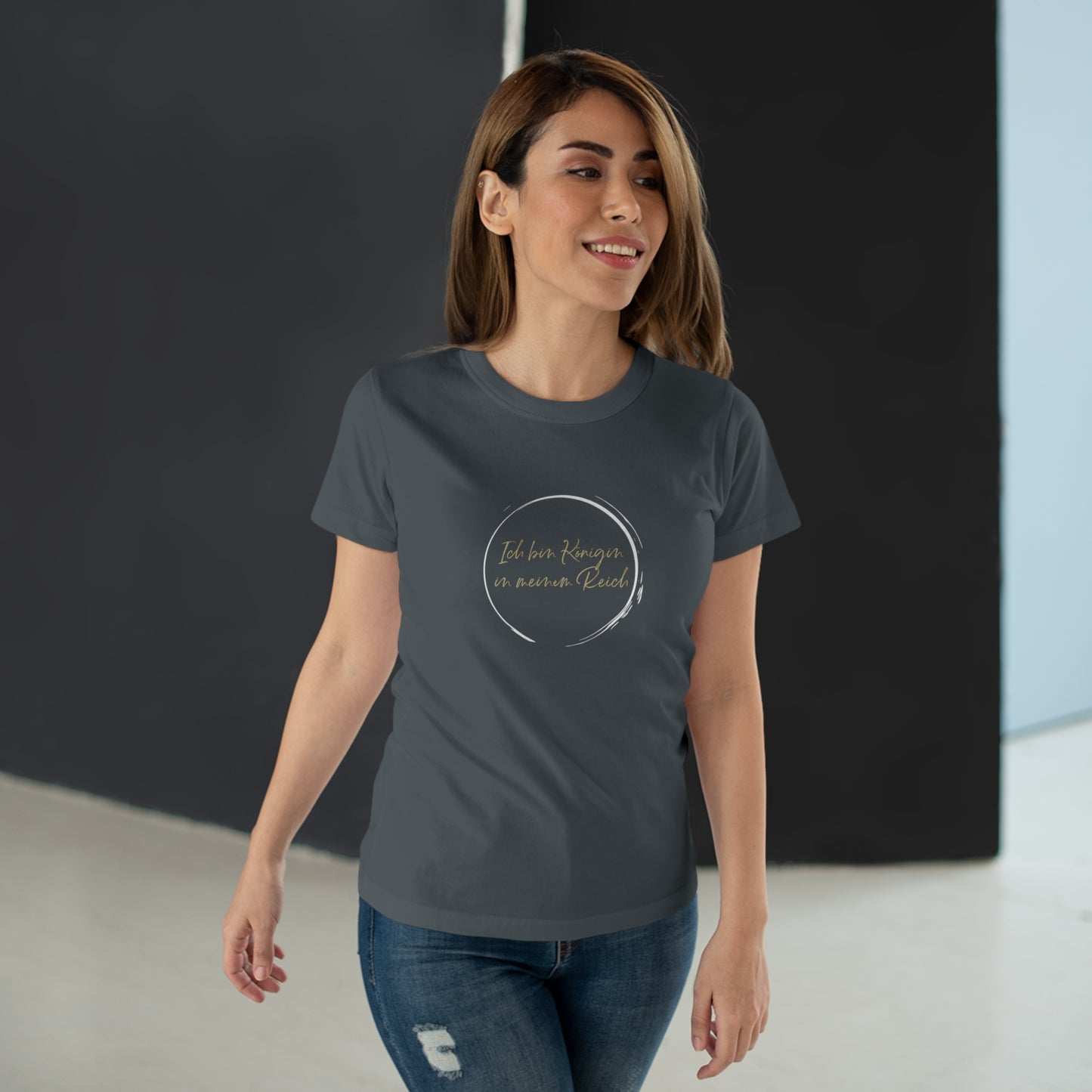 T-Shirt Frauen Single Jersey "Königin in meinem Reich"