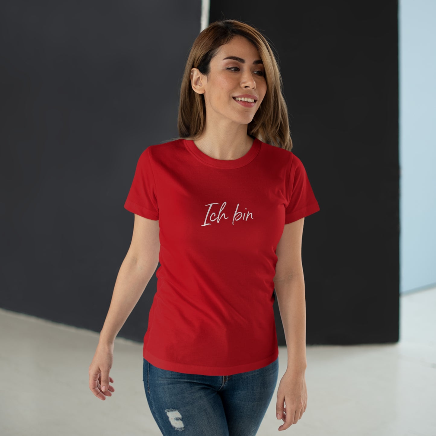 T-Shirt Frauen Single Jersey "Ich bin Liebe"