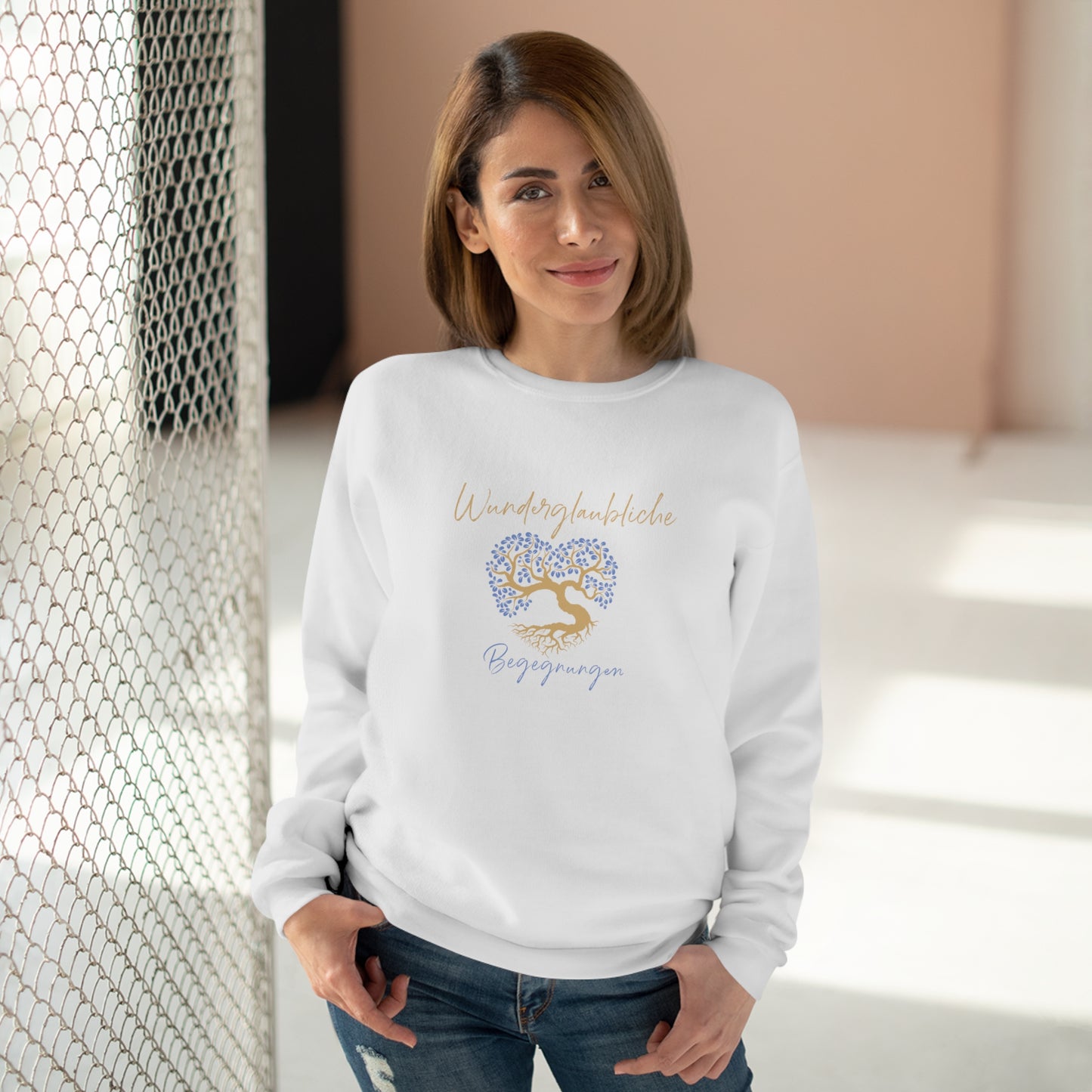 Sweatshirt Unisex Crew Neck "Wunderglaubliche Begegnungen"