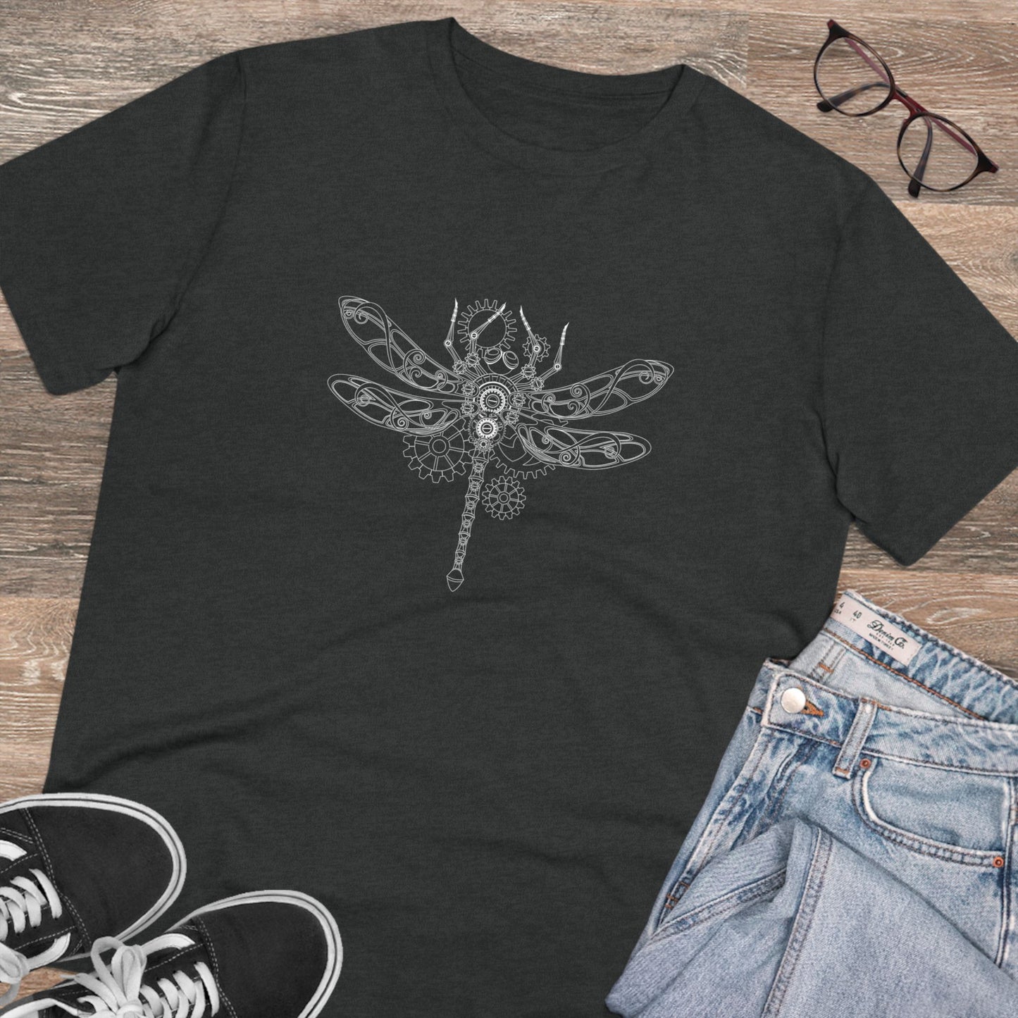 T-Shirt Unisex Organic Creator "Libelle - Magnetwelle"