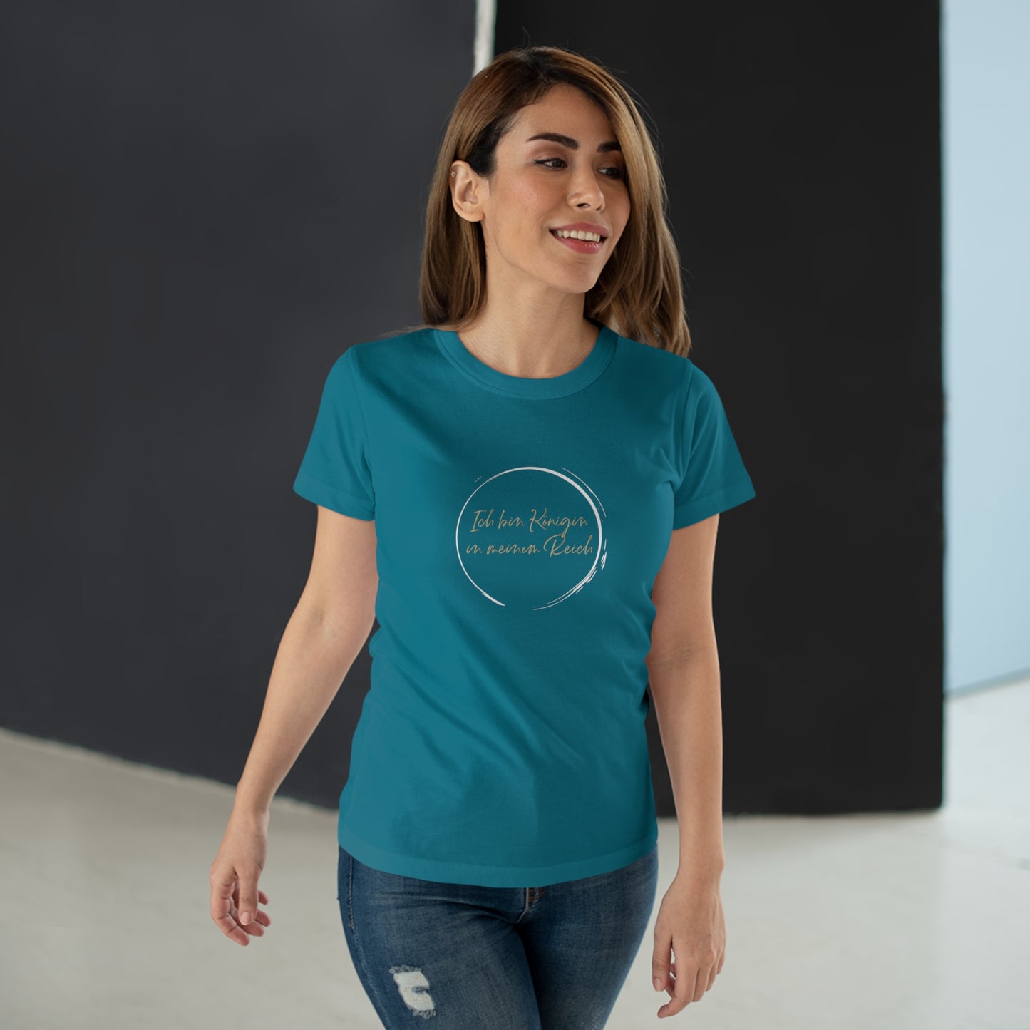 T-Shirt Frauen Single Jersey "Königin in meinem Reich"