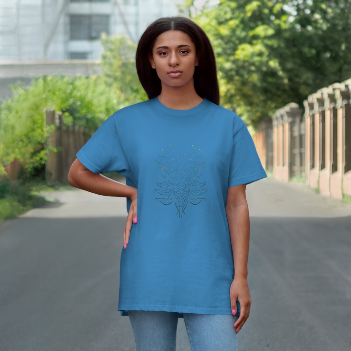 T-Shirt Unisex Single Jersey "Drachenkopf"