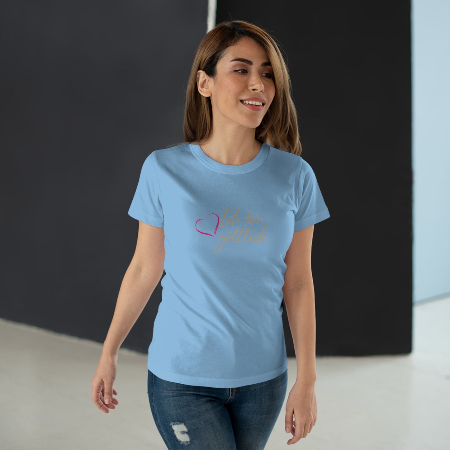 T-Shirt Frauen Single Jersey "Ich bin göttlich"