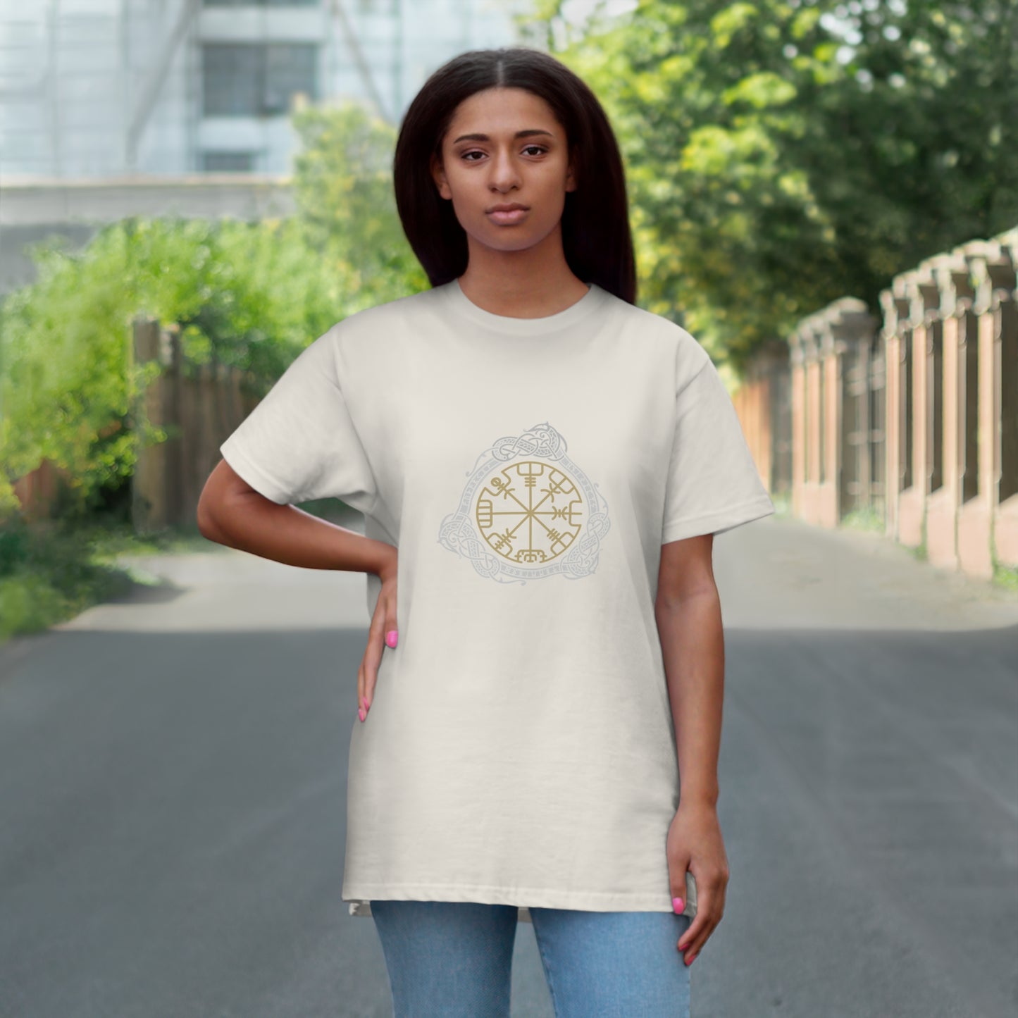 T-Shirt Unisex Single Jersey  "Vikinger Symbol"