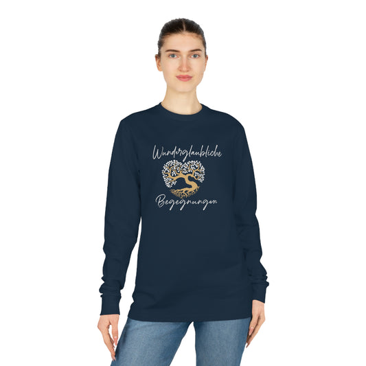 Langarm-Shirt Unisex Bio "Wunderglaubliche Begegnungen"