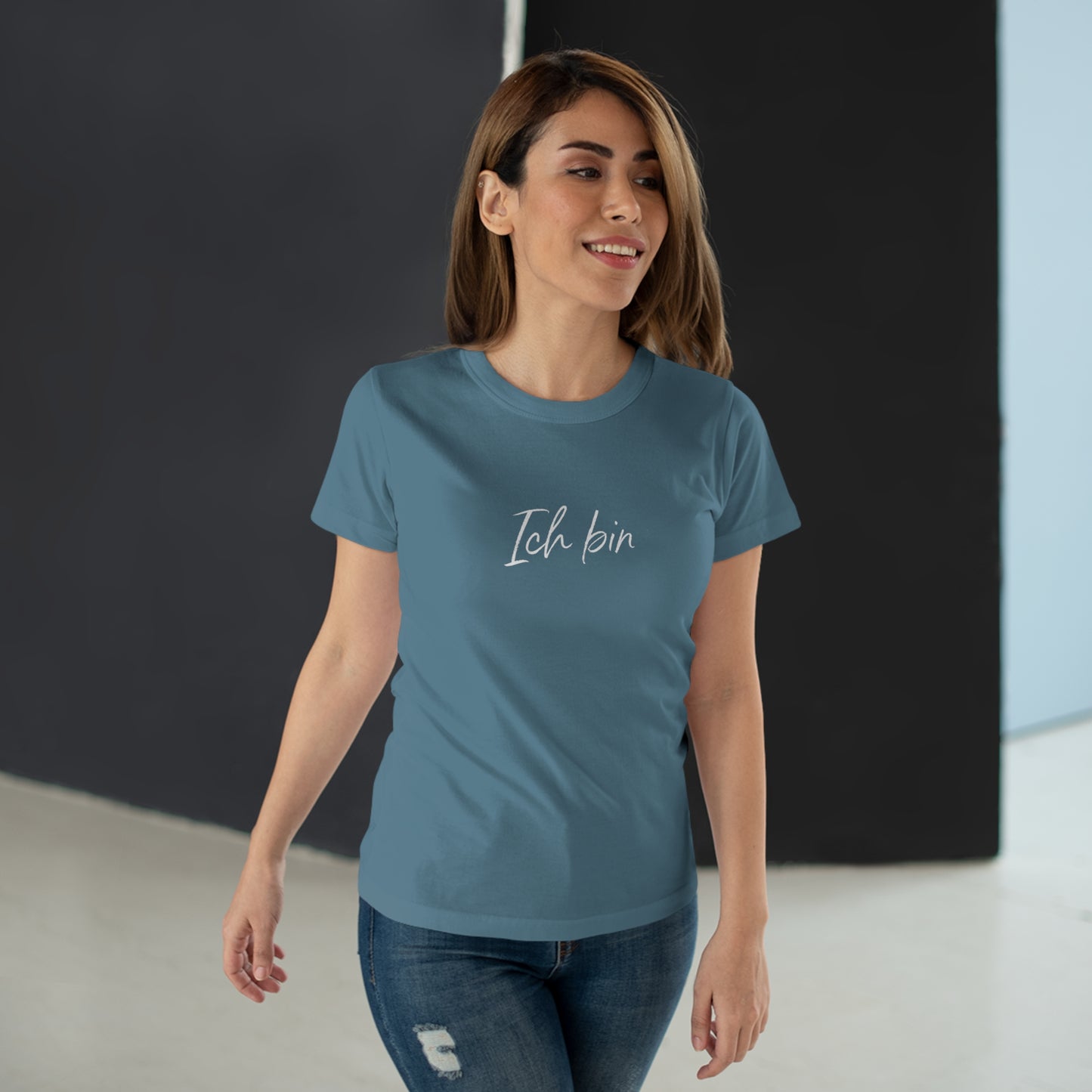 T-Shirt Frauen Single Jersey "Ich bin Liebe"