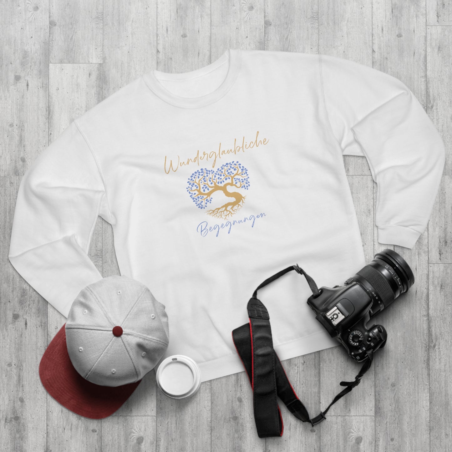 Sweatshirt Unisex Crew Neck "Wunderglaubliche Begegnungen"