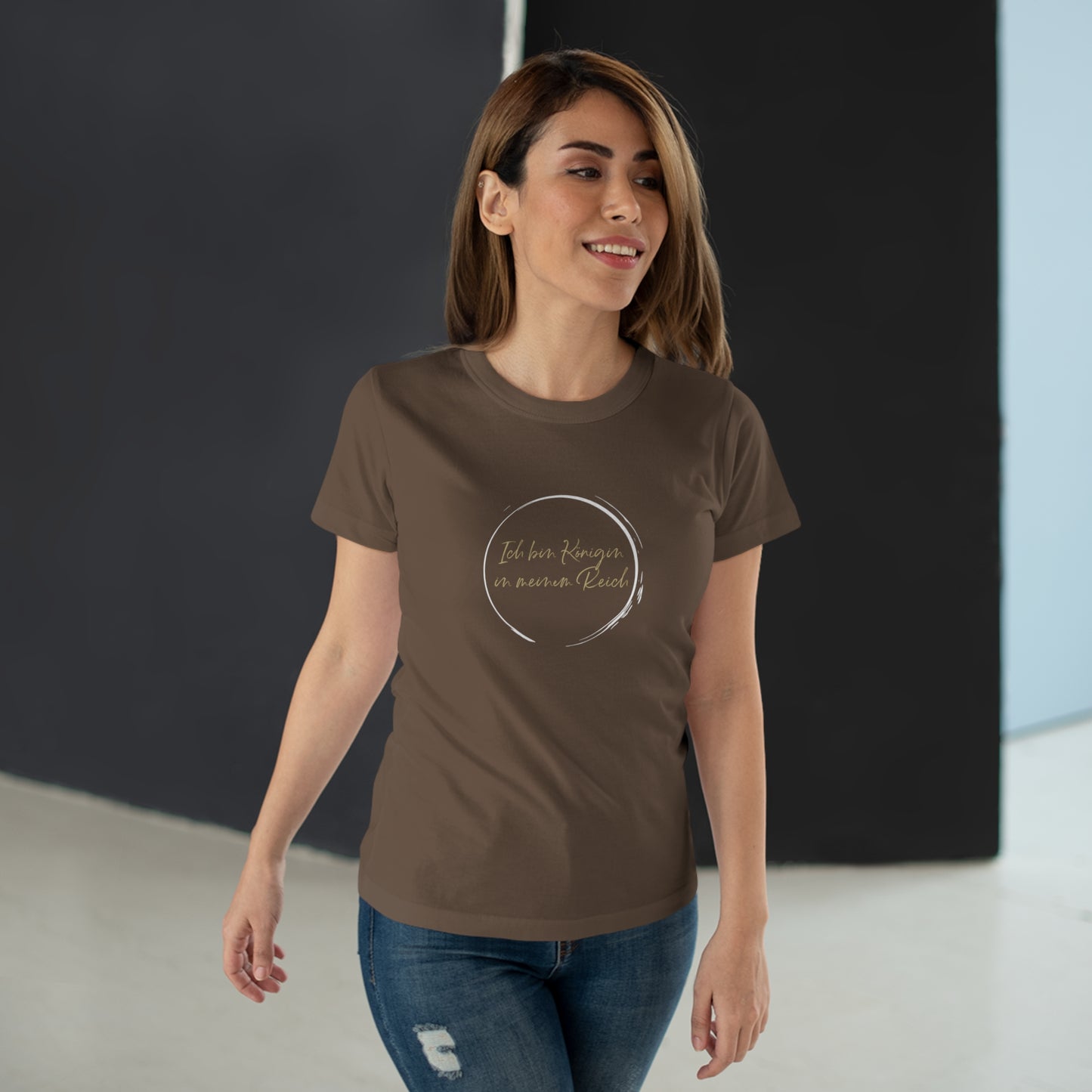 T-Shirt Frauen Single Jersey "Königin in meinem Reich"