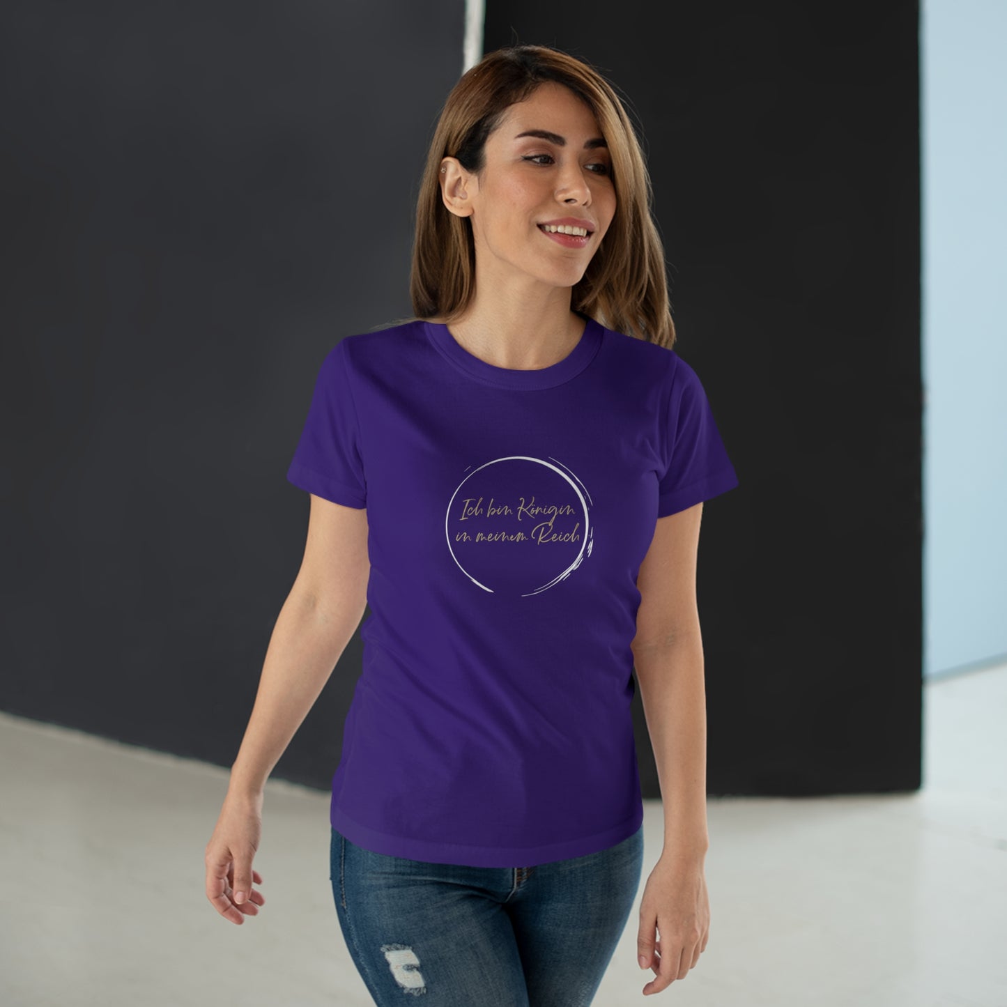 T-Shirt Frauen Single Jersey "Königin in meinem Reich"