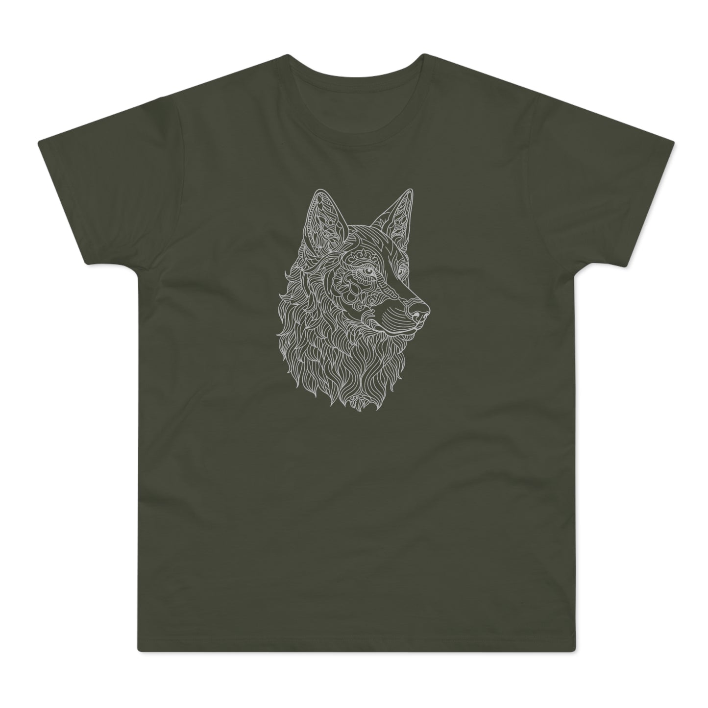 T-Shirt Herren Single Jersey "Wolfskopf"