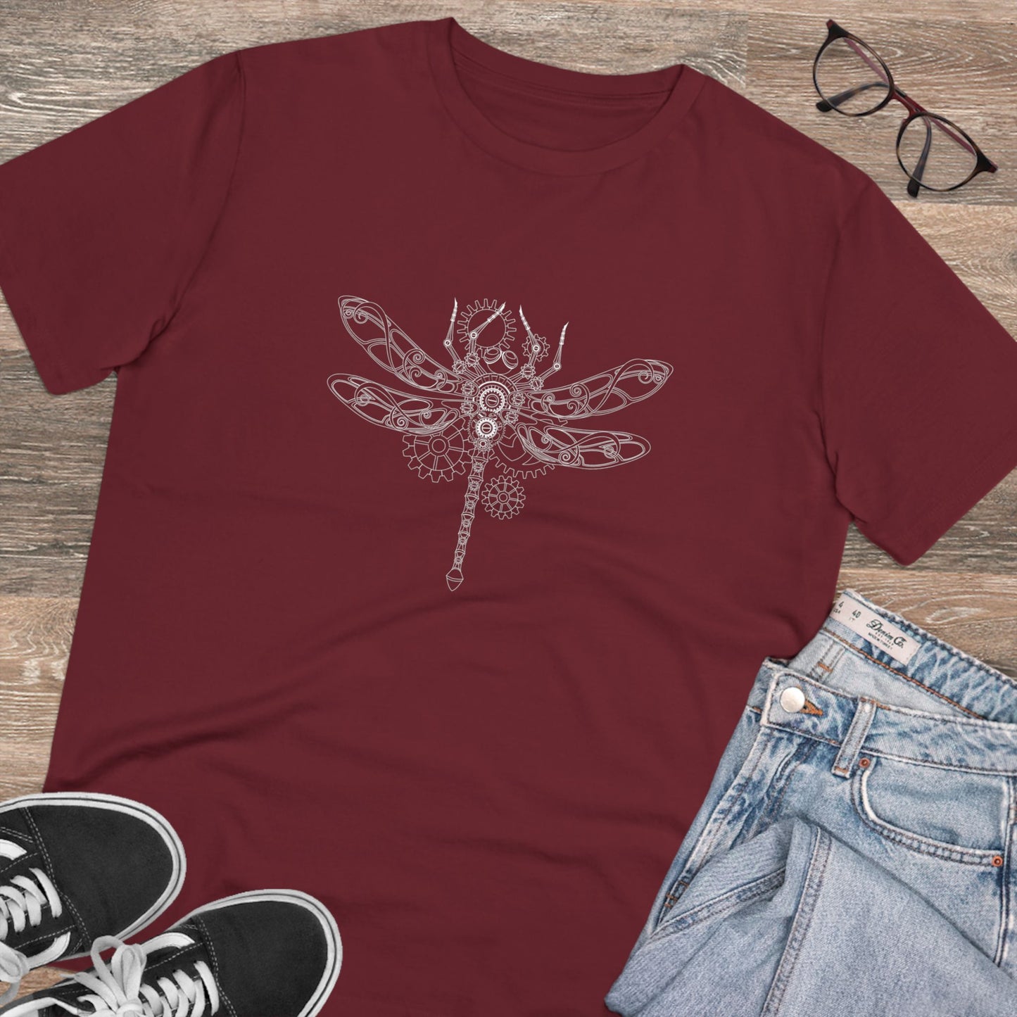 T-Shirt Unisex Organic Creator "Libelle - Magnetwelle"