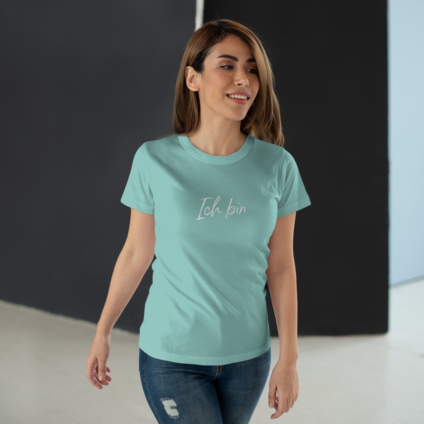 T-Shirt Frauen Single Jersey "Ich bin Liebe"