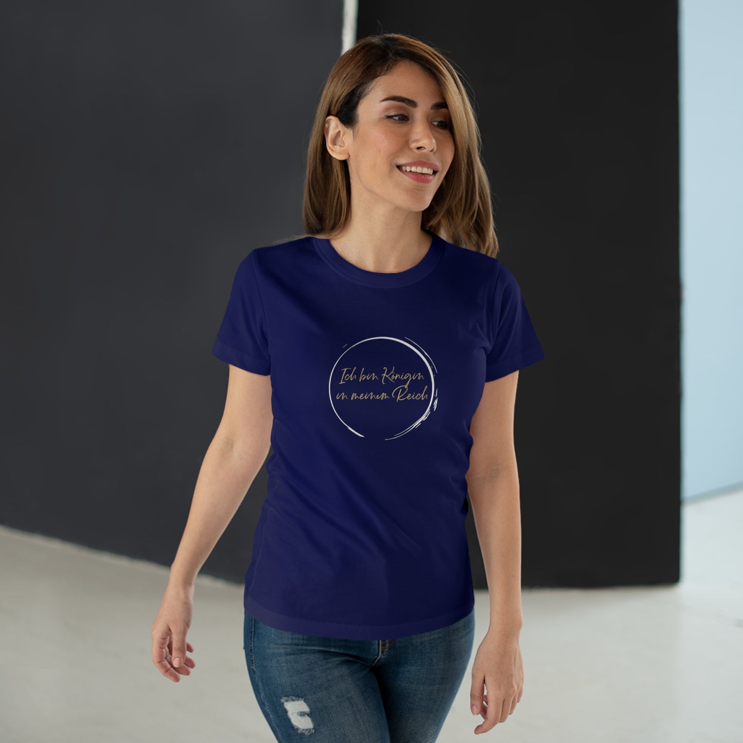 T-Shirt Frauen Single Jersey "Königin in meinem Reich"