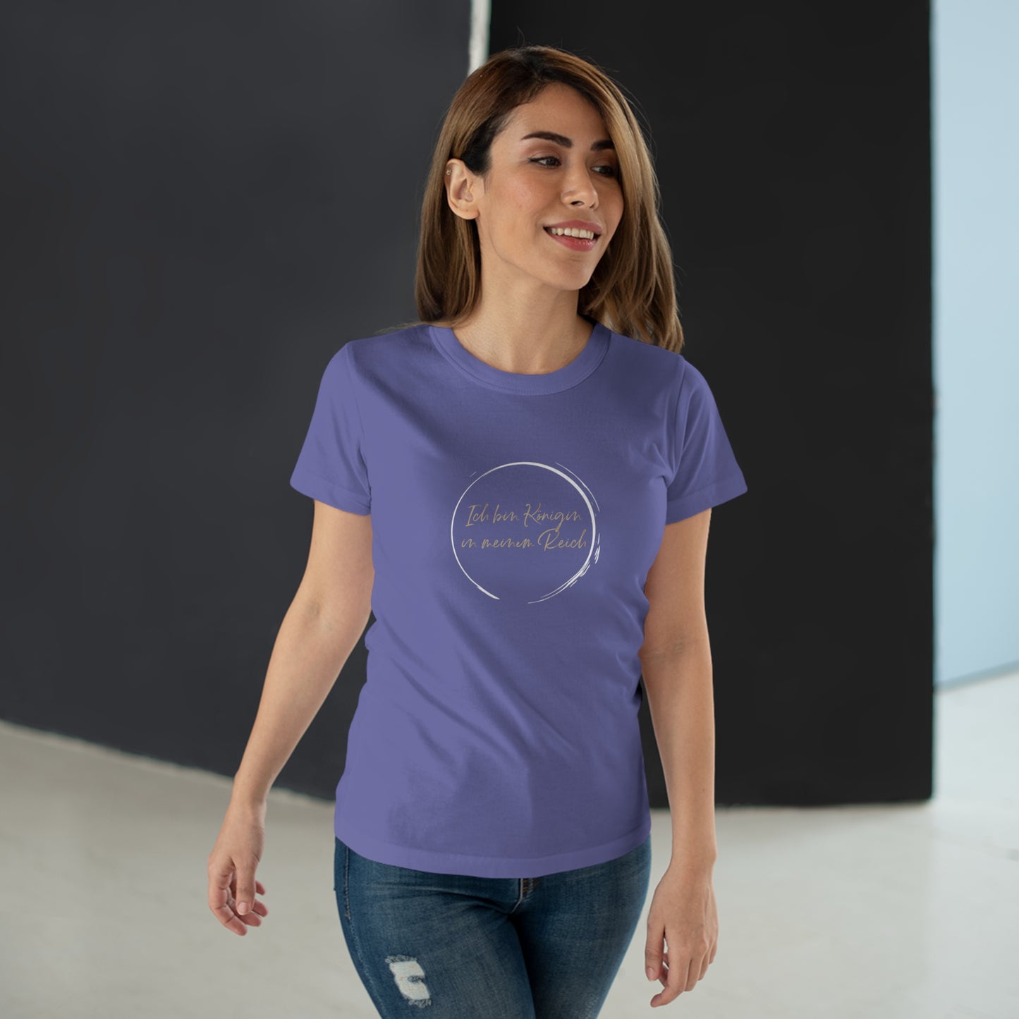 T-Shirt Frauen Single Jersey "Königin in meinem Reich"