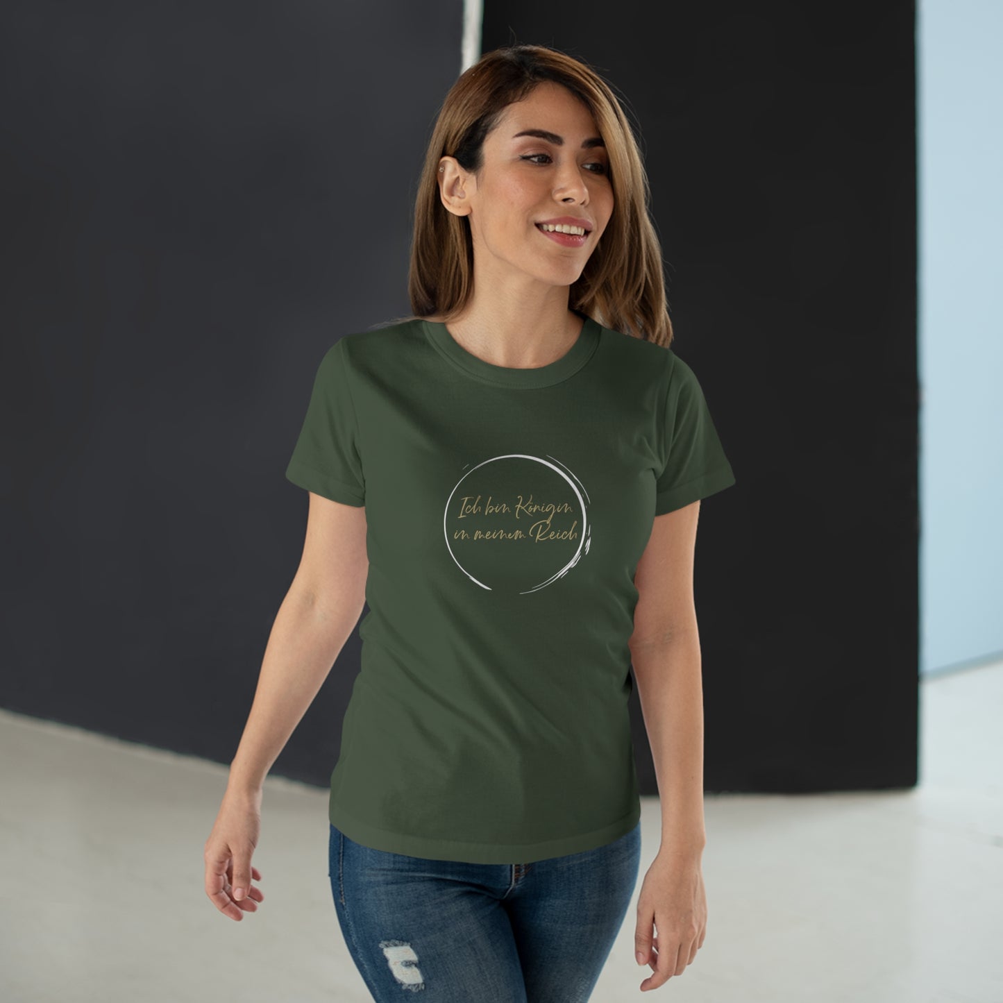 T-Shirt Frauen Single Jersey "Königin in meinem Reich"