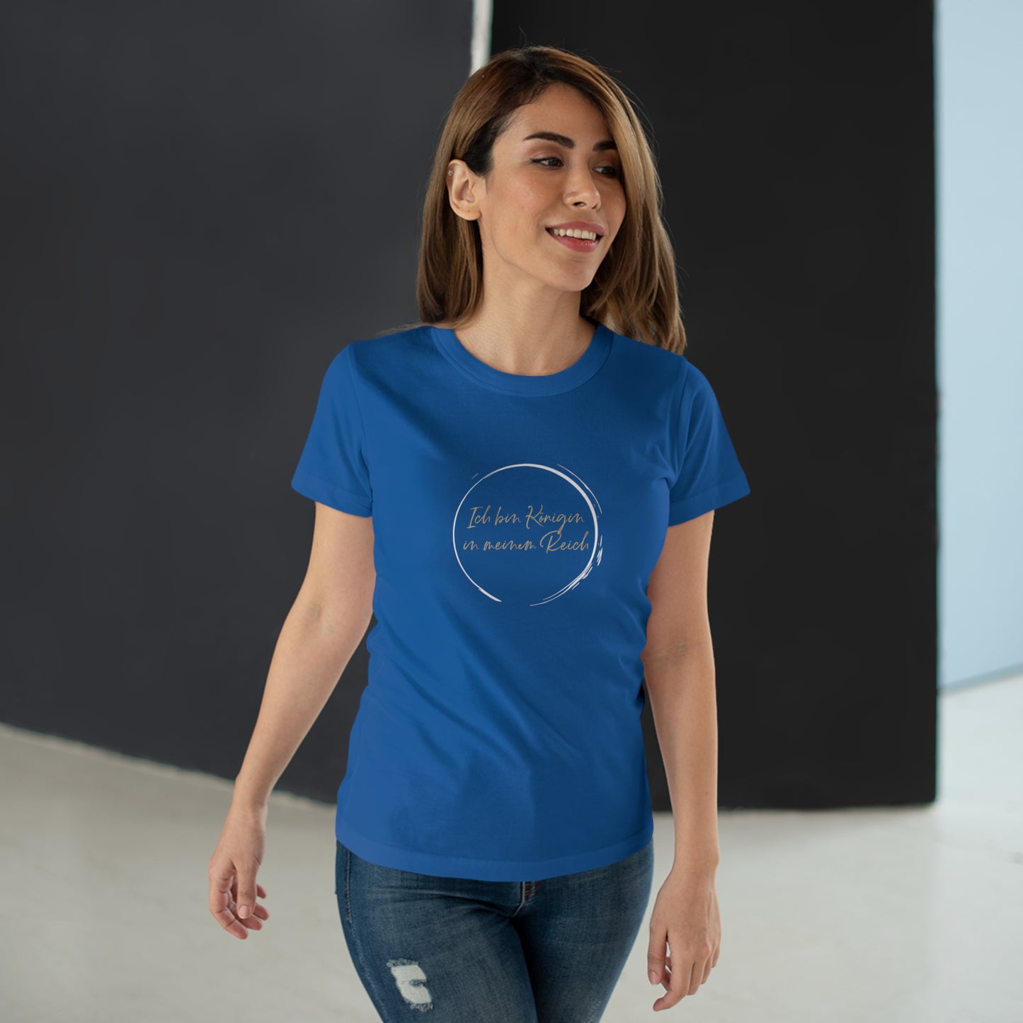 T-Shirt Frauen Single Jersey "Königin in meinem Reich"