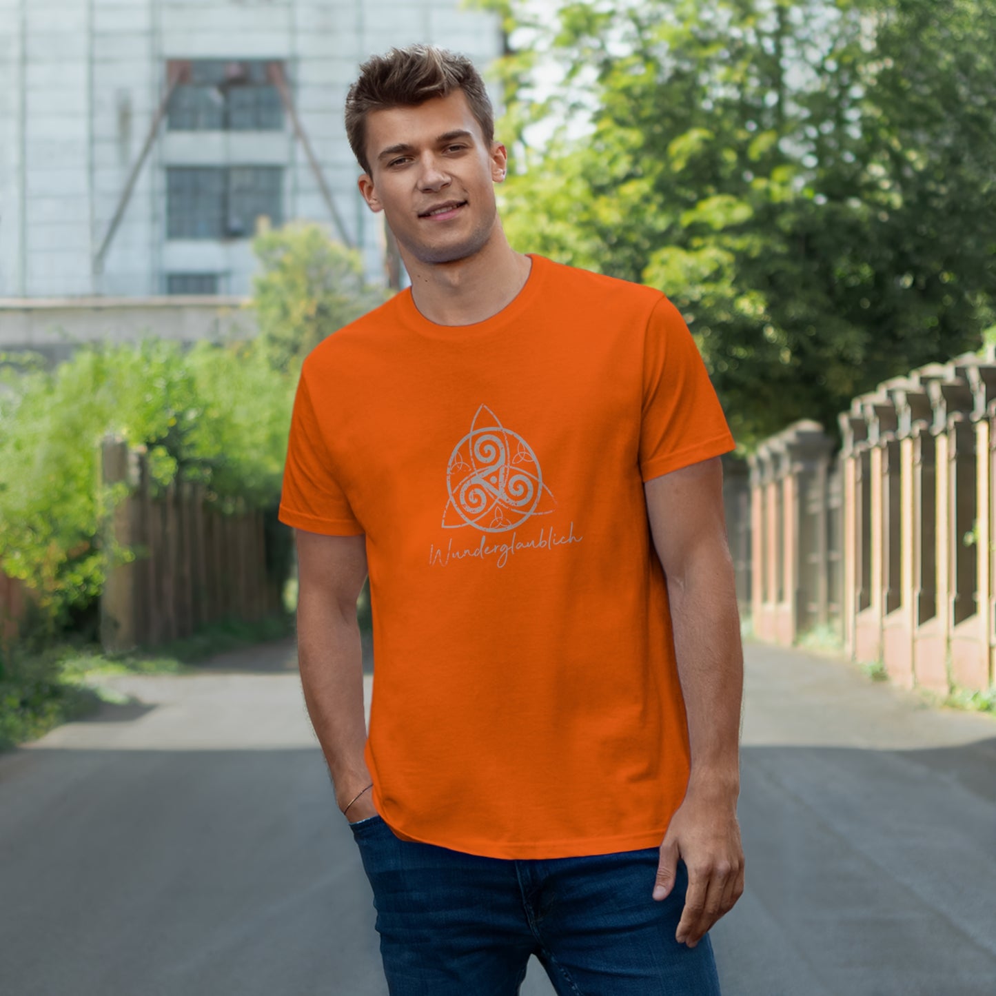 T-Shirt Herren Single Jersey "Wunderglaubliche Triskele"